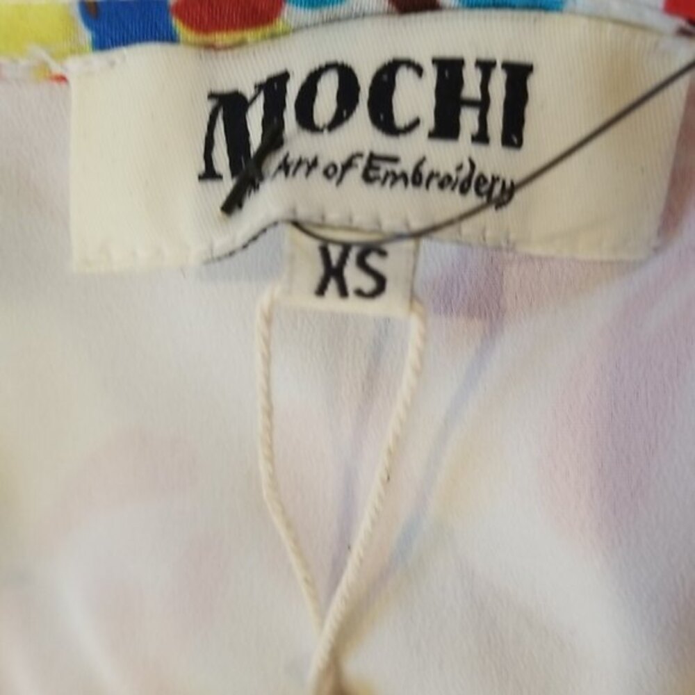 NWT All Things Mochi Valeria White Wrap Floral Mini Dress, size XS - Picture 12 of 15